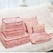7Pcs Travel Bags Clothes Packing Cube Luggage Organizer with Shoes Bag (gray)