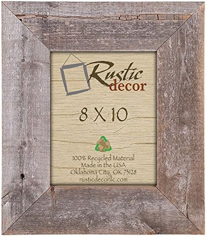 8x10-3.5" Extra Wide Reclaimed Rustic Barnwood Wall Frame