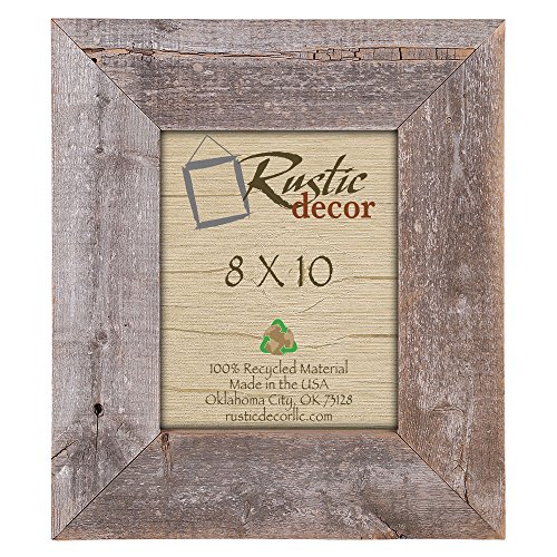 8x10 3.5" Extra Wide Reclaimed Rustic Barnwood Wall Frame Single Frames