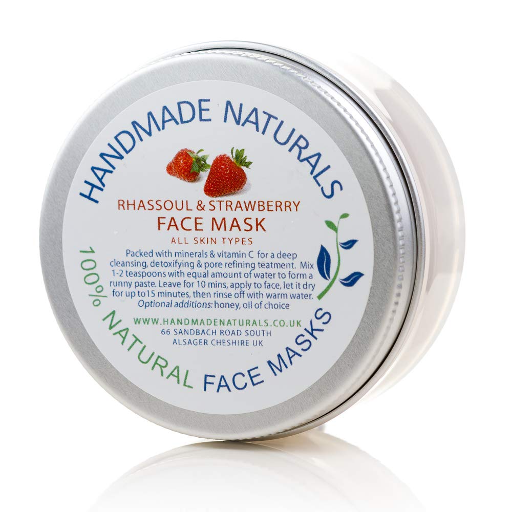 Handmade Naturals Face Mask, Rhassoul/Strawberry