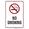 No Smoking Signs for Business Sign, 10x7 Inches, Rust Free .040 Aluminum, Fade Resistant, Made in USA by Sigo Signs