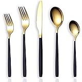 20 Piece Silverware Flatware Cutlery Set,Stainless Steel Utensils Service set for 4,Mirror Finish,Dishwasher Safe (Shining Go