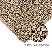 NORCHO Bath Mat Soft Chenille Rug Water Absorbent with Non-Slip Back for Bathroom 20 x 31 inch Khaki