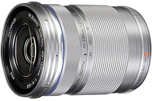 OM SYSTEM OLYMPUS M.Zuiko Digital 40-150mm F4.0-5.6 R Silver For Micro Four Thirds System Camera, 3.75x Zoom Lens, Portable D