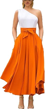 flared maxi skirt