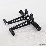 Ryca Motors Universal Aluminum Rearsets - Black