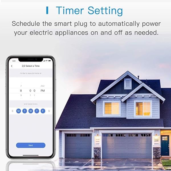 Enchufe Inteligente 16A 3680W con Control Remoto Meross app Compatible con Alexa Google Assistant y SmartThings Wi Fi Smart Plug Paquete de 2