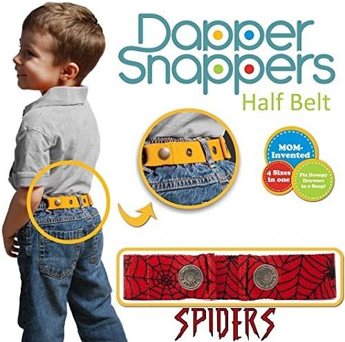 Dapper Snapper Made in the USA Baby &amp; Toddler Adjustable Belt-Spiders by Dapper Snappers
