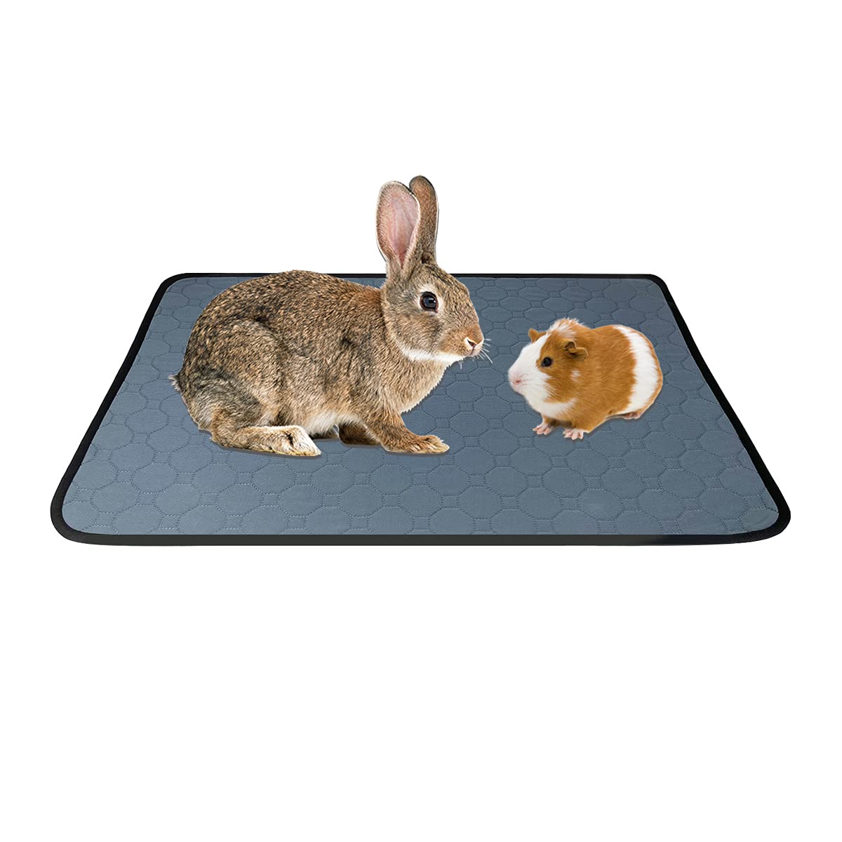 Guinea Pig Fleece Cage Liners, Washable & Reusable Guinea Pig Pee Pads, Waterproof & Anti Slip Guinea Pig Bedding for C&C Guinea Pig Cages, Highly Absorbent Pee Pad for Hamsters, Rabbits, Dog, Puppies
