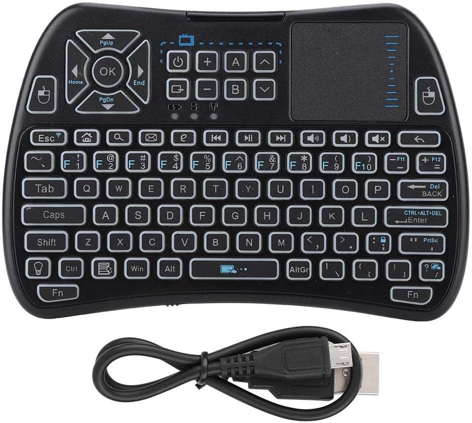 Backlit Mini Wireless Keyboard, 2.4GHz Lithium Battery Amazon.co.uk