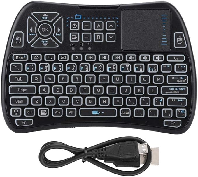 Backlit Mini Wireless Keyboard, 2.4GHz Lithium Battery Amazon.co.uk