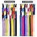 Shappy 9 Inch and 12 Inch Zippers Sewing 25 Colors Nylon Coil Colorful Zippers Bulk for Sewing Crafts, 100 Pieces