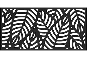 BARRETTE OUTDOOR LIVING 3'x6' Sanibel Decorative Screen, Black
