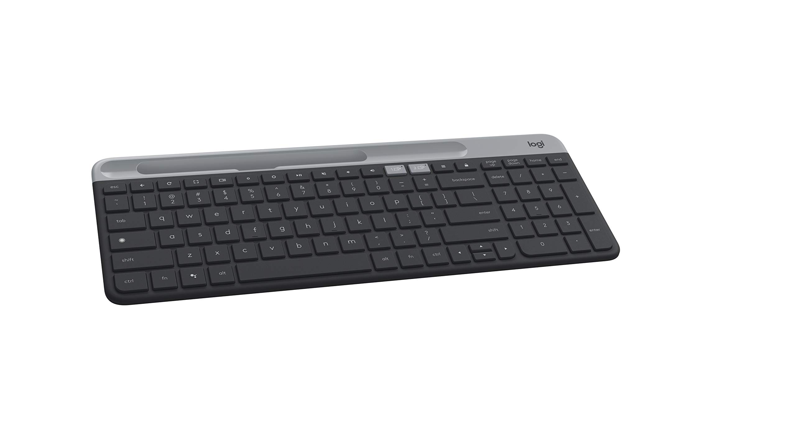 Photo 1 of **It is used, it is missing a part and it is not known if it works 100% because it did not come with the connector***Logitech K580 Slim Multi-Device Wireless Keyboard for Chrome OS - Bluetooth/USB Receiver, Easy Switch, 24 Month Battery, Desktop, Tablet,