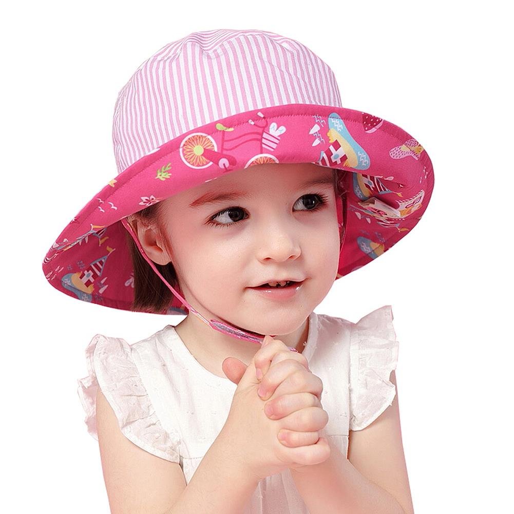 girls sun hat with strap