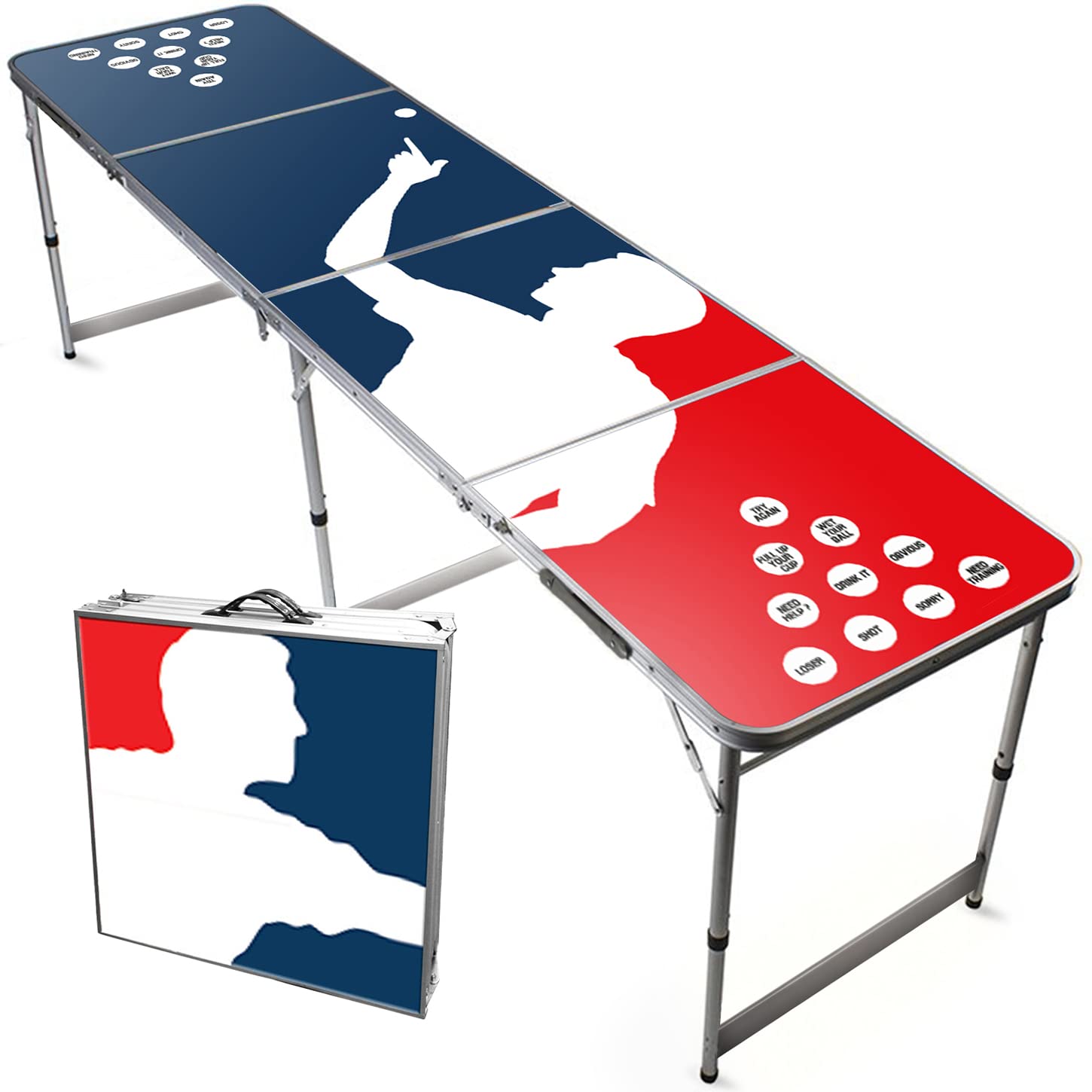 Official Beer Pong ®Table | Player | Premium Quality | Official Dimensions | Waterproof and Scratch Resistant | Stable & Lightweight | Party Games | OriginalCup®