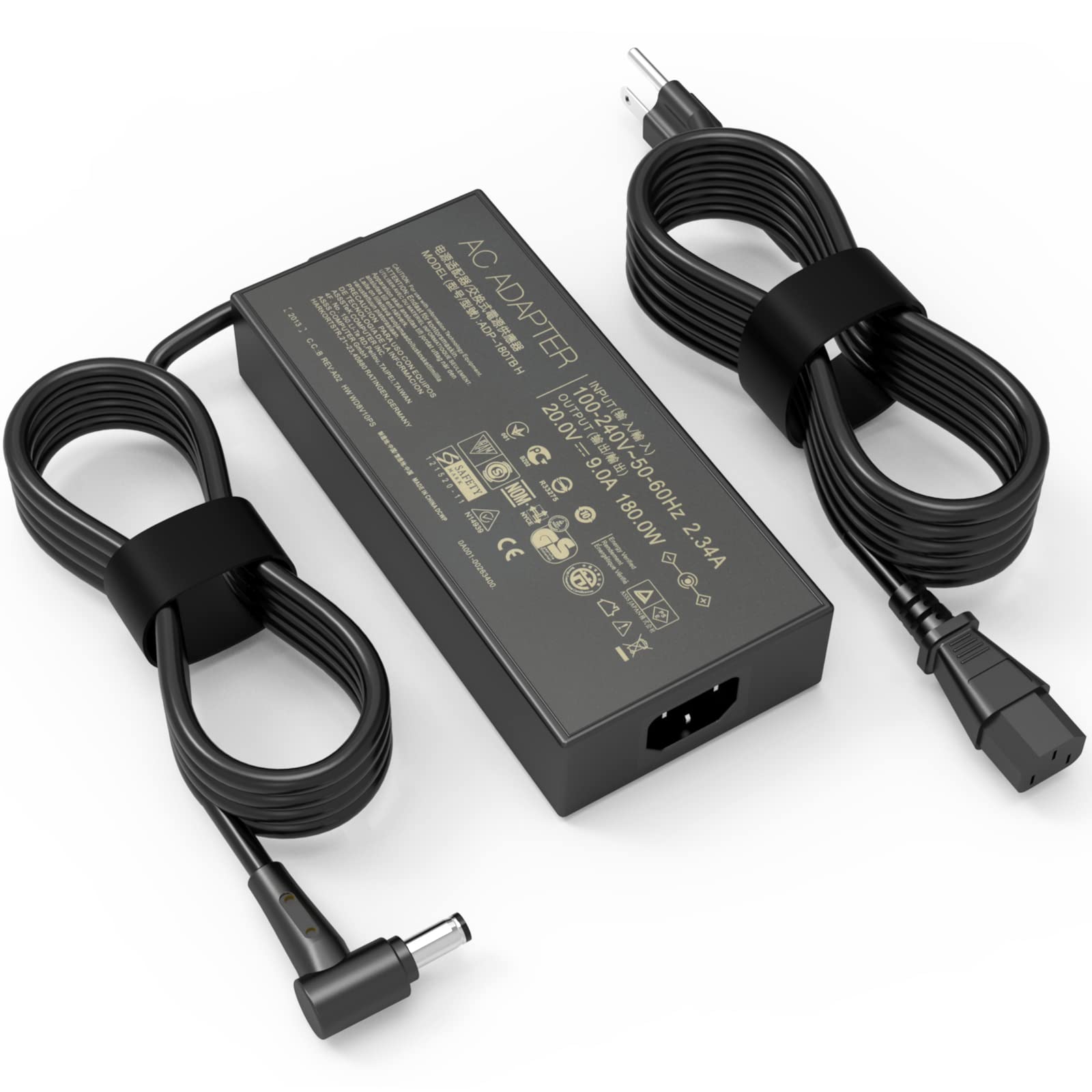 Photo 1 of 180W Laptop Charger Compatible with Asus ROG Zephyrus GA401 GA401I GA401Q GA401QM GA401QEC GA401IV GA401IVC GA401II GA401IH GA401IU GA401IU-PB96 GA401IVC-RMT01 GA401IV-XS96 GA401IU-BS76
