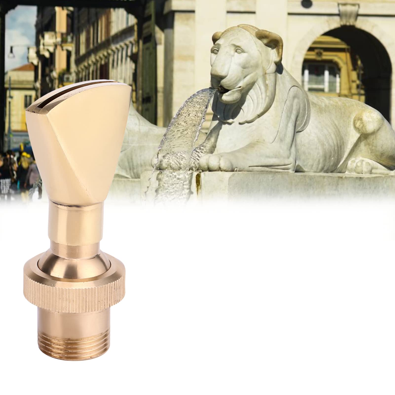 Brass Water Fountain Nozzle Spray Pond Sprinkler, For Garden/Pond/Park/Museum/Library