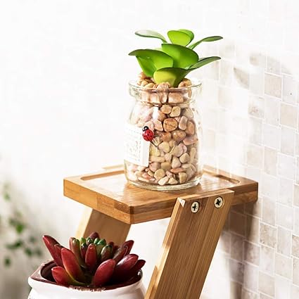 Puesto de plantas Mini soporte de flores de escritorio, soporte de ...