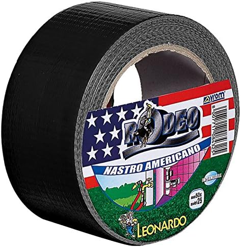 PRENDELUZ Nastro americano compatto bianco, nastro in tessuto rinforzato 50mm x 25m