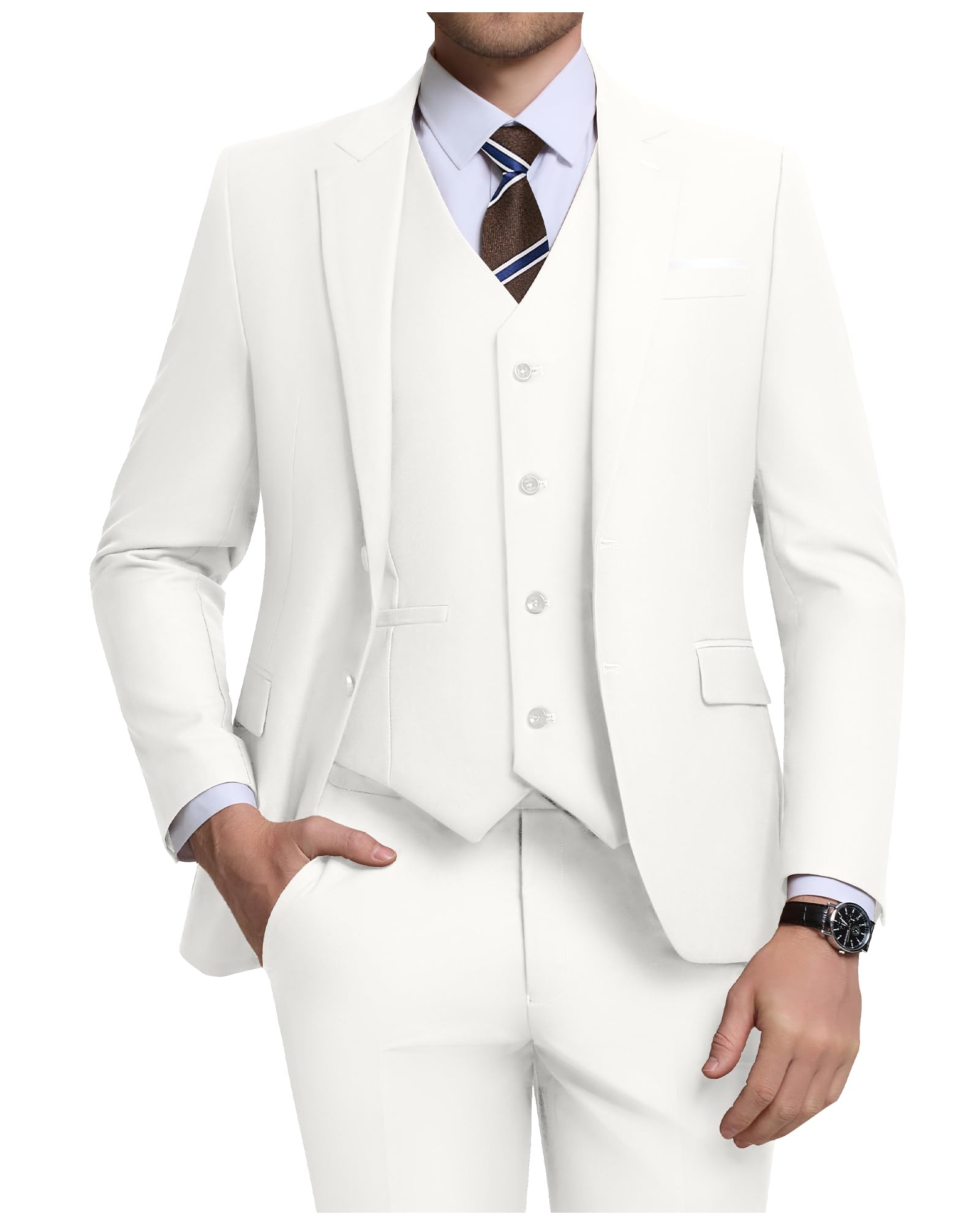Men Suit Set Slim Fit Wedding Suit Business Suit