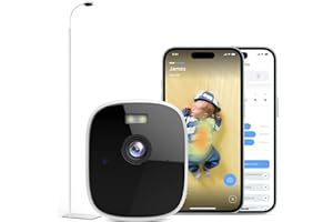 Maliton Smart Baby Monitor with Floor Stand, Baby Monitors with Camera and Audio, 2K Wi-Fi Video & Sound Camera, Sleep Cry Breathing Motion Tracker, 2-Way Audio, Night Vision AI Monitoring with App