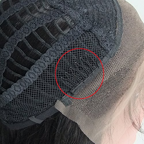 Luwigs 36 pcs Wire Wig Combs For Wig Caps Black Color Anti-Rust Wig Clips Accessories Tools (Black, Wig Comb)