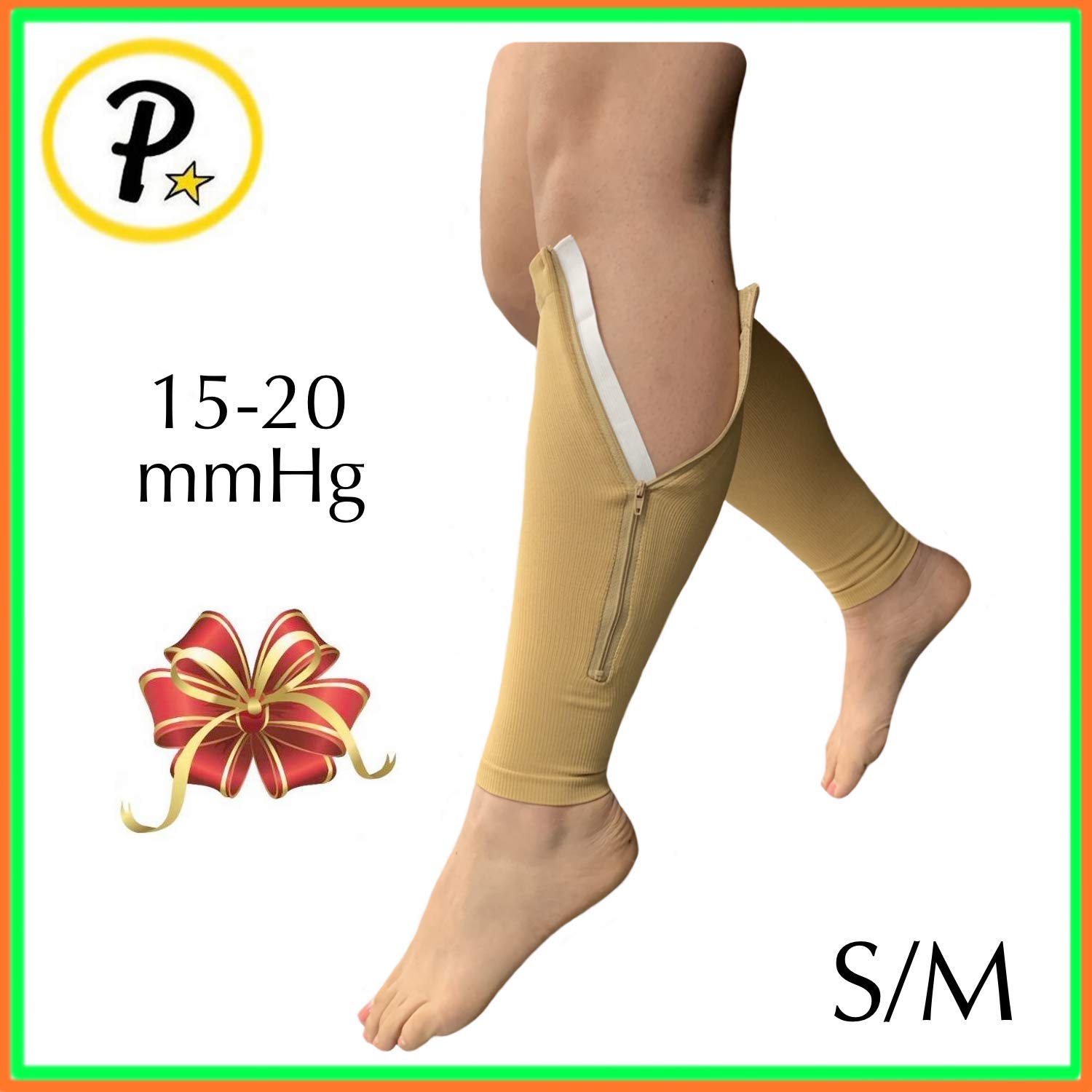 Presadee Calf Zip 1520 mmHg Compression Sleeve with Zipper