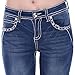 Sexy Couture Women's S95-PB Mid Rise Flare Bottoms Boot Cut Jeans