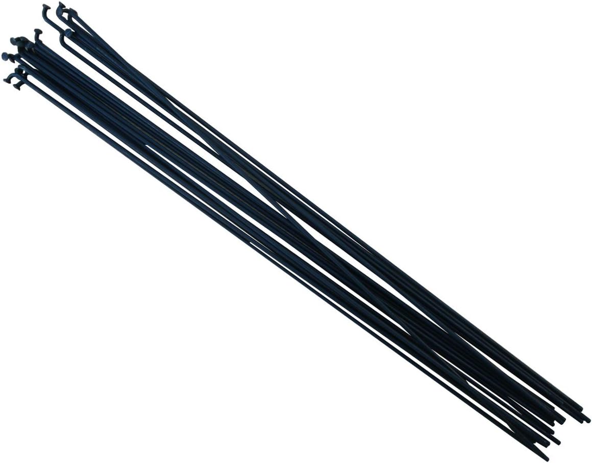 PILLAR P14 18pcs, Length: 252mm - 296mm, Stainless Steel, Black Bicycle Spokes