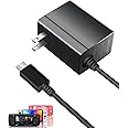Switch Charger for Nintendo,45W AC Power Supply Adapter Compatible with Switch Lite OLED/Steam Deck,Fast Charge Support Switc