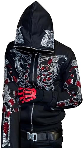 Creaion Y2k Rhinestone Streetwear Harajuku Emo Jacket