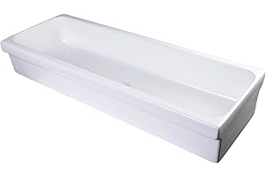 ALFI brand AB48TR Bathroom Trough Sink, 48", White