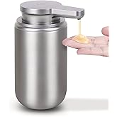 Automatic Soap Dispenser, Stainless Steel Hand Soap Dispenser for Bathroom Kitchen Rechargeable Touchless Hand Soap Pump 12 oz.