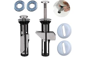 MUU Universal Toilet Seat Bolt kit,Screws,Quick Release,Easy to Install- Toilet Seat Replacement Parts Kit,Toilet Cover Maintenance Accessories,Fixing Accessories (Screws-JS2)