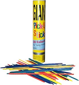 Pressman Giant Pick Up Sticks - Classic Game from Yesterday That's Fun Today , Yellow , One Size Fits All