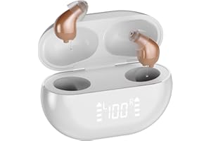 OPINTA Hearing Aids, Rechargeable 16-Channel Digital OTC Hearing Aids for Seniors Hearing Loss with Charging Case, Invisible Hearing Amplifier with Noise Cancelling for Adults