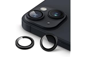 JETech Camera Lens Protector for iPhone 14 6.1-Inch and iPhone 14 Plus 6.7-Inch, 9H Tempered Glass Metal Individual Ring Cove