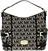 Michael Kors Women's Gansevoort Large Signature Shoulder Fabric Top-Handle Tote - Beige/Black/Black