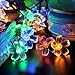 WishWorld Outdoor Christmas Solar String Lights, 21ft 50LED Waterproof Blossom Flower Fairy Lights Decorative Lighting for Garden, Party, Patio, Lawn and Xmas Tree Decorations(Multi Color)