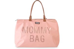 Childhome The Original Mommy Bag – Large Baby Diaper Bag, Mommy Hospital Tote and Travel Tote, Pregnancy Must Haves (Mommy Pink)