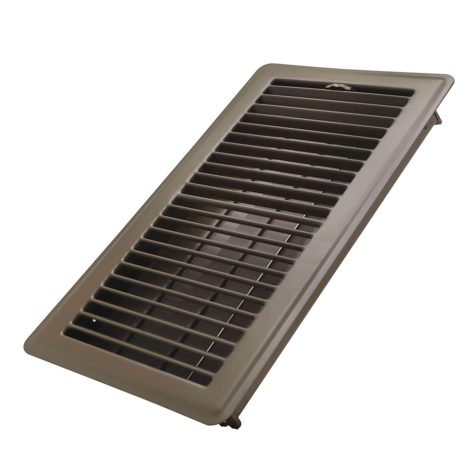 Photo 1 of Howeall 6x12 Inch Floor Register - Heavy Duty Steel Walkable Floor Vents - Easy Adjust Air Supply Lever - Vent Covers for Home (Brown)