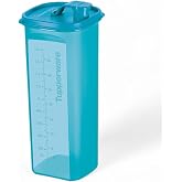 Tupperware Slim Line Square 2 Qt Pitcher Aqua Blue
