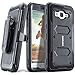 Samsung Galaxy Luna/Galaxy J1 (2016) J120 / Amp 2 / Express 3 case, COVRWARE [Aegis Series] Built-in [Screen Protector] Heavy Duty Full-Body Rugged Holster Armor [Belt Clip][Kickstand], Black