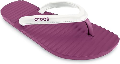 crocs pink flip flops
