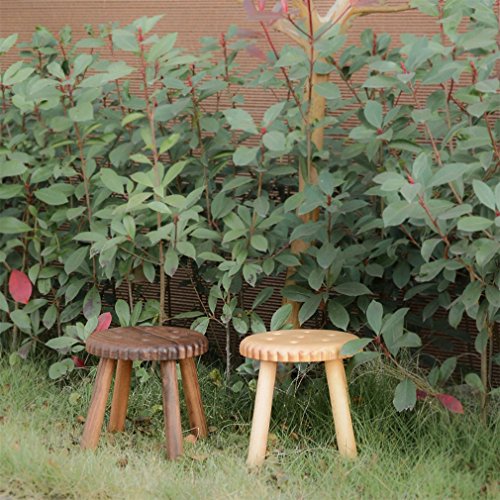 image for LQQFF Children's Small Bench, Solid Wood Biscuit Stool Creative Cartoo