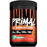 Animal Primal Muscle Hydration + Preworkout Powder – Contains Beta Alanine, 3DPump, Caffeine & Electrolytes – Improves Energy, Focus, Endurance & Absorption – New Candy Crush’d Flavor, 17.8 oz
