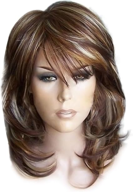 Amazon Com Inkach Short Wigs Womens Bob Wig Medium Side Bangs