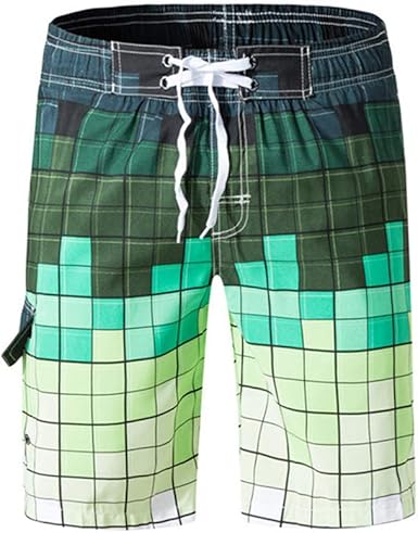 mens striped swim trunks