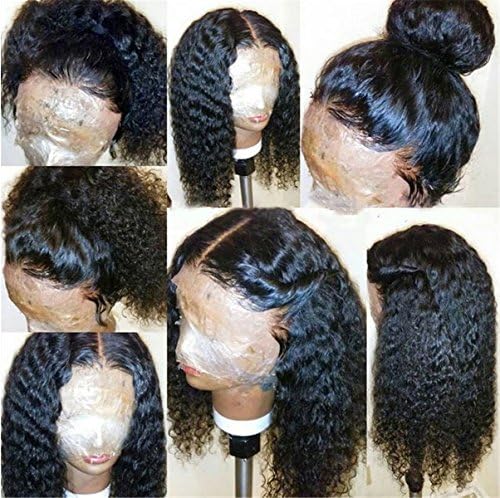 Thriving Hair 8A Curly 360 Lace Frontal Wigs for Black Women Brazilian Virgin Human Hair Wigs Glueless Lace Frontal Wigs with Baby Hair(18inch-180density)
